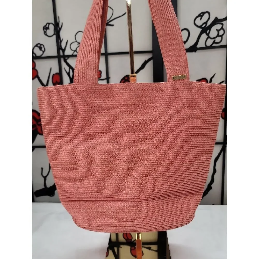 Eric Javits Straw Tote Bag - Pink